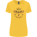 Rising Pheonix Motivational Message Quote Womens Wider Cut T-Shirt Yellow