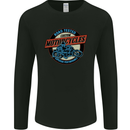Road Tested Custom Motorcycles Biker Mens Long Sleeve T-Shirt Black