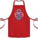 Roadway Bastard Motorcycle Biker Motorbike Cotton Apron 100% Organic Red