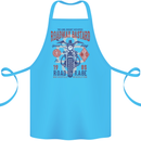 Roadway Bastard Motorcycle Biker Motorbike Cotton Apron 100% Organic Turquoise