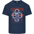 Roadway Bastard Motorcycle Biker Motorbike Kids T-Shirt Childrens Navy Blue