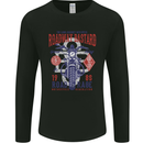 Roadway Bastard Motorcycle Biker Motorbike Mens Long Sleeve T-Shirt Black