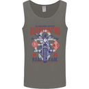 Roadway Bastard Motorcycle Biker Motorbike Mens Vest Tank Top Charcoal