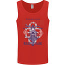 Roadway Bastard Motorcycle Biker Motorbike Mens Vest Tank Top Red