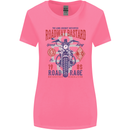 Roadway Bastard Motorcycle Biker Motorbike Womens Wider Cut T-Shirt Azalea