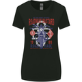Roadway Bastard Motorcycle Biker Motorbike Womens Wider Cut T-Shirt Black