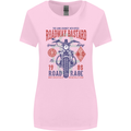 Roadway Bastard Motorcycle Biker Motorbike Womens Wider Cut T-Shirt Light Pink