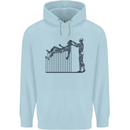 Robot Maintenance AI Futuristic SC-FI Childrens Kids Hoodie Light Blue