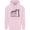 Robot Maintenance AI Futuristic SC-FI Childrens Kids Hoodie Light Pink