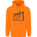 Robot Maintenance AI Futuristic SC-FI Childrens Kids Hoodie Orange