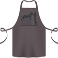 Robot Maintenance AI Futuristic SC-FI Cotton Apron 100% Organic Dark Grey