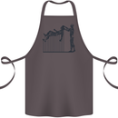 Robot Maintenance AI Futuristic SC-FI Cotton Apron 100% Organic Dark Grey
