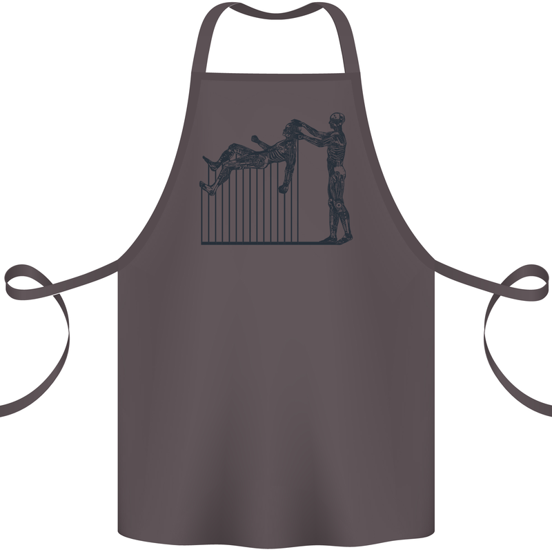 Robot Maintenance AI Futuristic SC-FI Cotton Apron 100% Organic Dark Grey