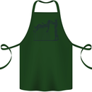 Robot Maintenance AI Futuristic SC-FI Cotton Apron 100% Organic Forest Green