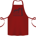 Robot Maintenance AI Futuristic SC-FI Cotton Apron 100% Organic Maroon