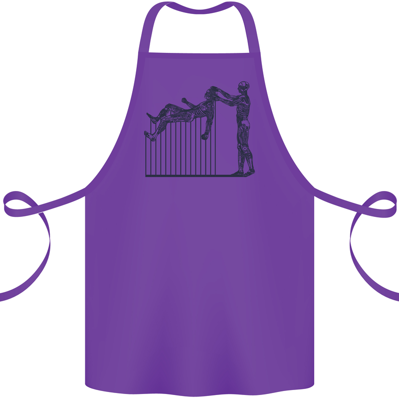 Robot Maintenance AI Futuristic SC-FI Cotton Apron 100% Organic Purple