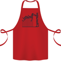 Robot Maintenance AI Futuristic SC-FI Cotton Apron 100% Organic Red