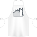 Robot Maintenance AI Futuristic SC-FI Cotton Apron 100% Organic White
