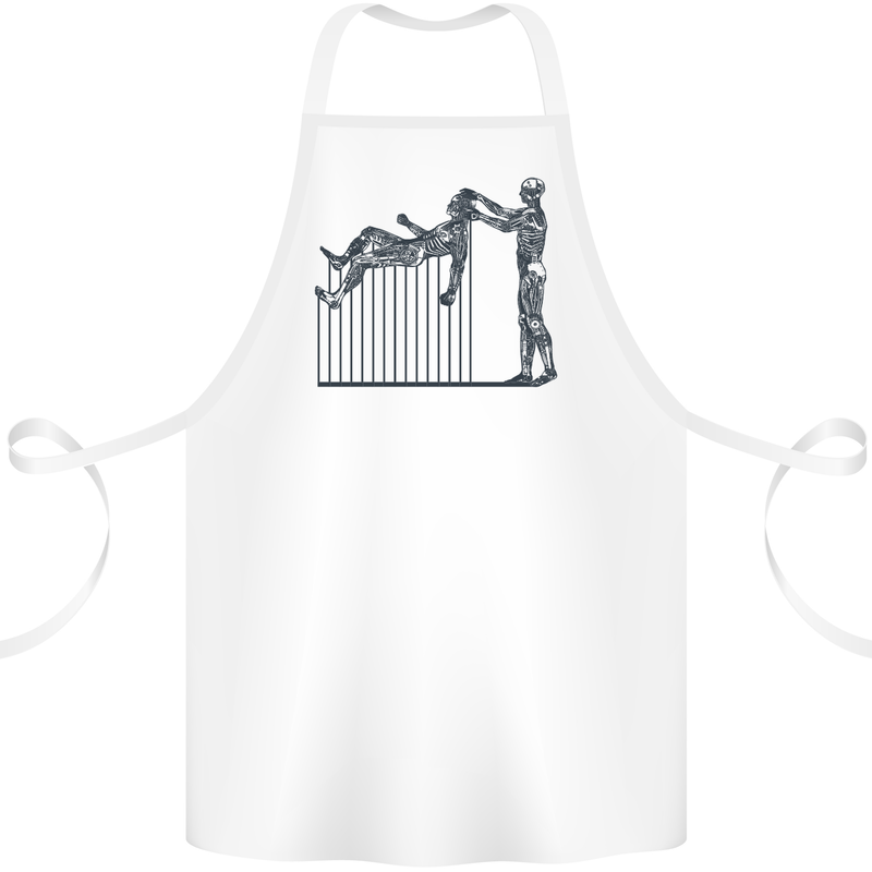 Robot Maintenance AI Futuristic SC-FI Cotton Apron 100% Organic White