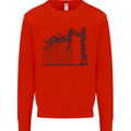 Robot Maintenance AI Futuristic SC-FI Kids Sweatshirt Jumper Bright Red