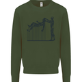 Robot Maintenance AI Futuristic SC-FI Kids Sweatshirt Jumper Forest Green