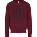 Robot Maintenance AI Futuristic SC-FI Kids Sweatshirt Jumper Maroon