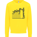 Robot Maintenance AI Futuristic SC-FI Kids Sweatshirt Jumper Yellow