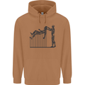Robot Maintenance AI Futuristic SC-FI Mens 80% Cotton Hoodie Caramel Latte