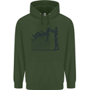 Robot Maintenance AI Futuristic SC-FI Mens 80% Cotton Hoodie Forest Green