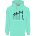 Robot Maintenance AI Futuristic SC-FI Mens 80% Cotton Hoodie Peppermint