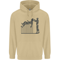 Robot Maintenance AI Futuristic SC-FI Mens 80% Cotton Hoodie Sand