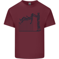 Robot Maintenance AI Futuristic SC-FI Mens Cotton T-Shirt Tee Top Maroon