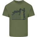 Robot Maintenance AI Futuristic SC-FI Mens Cotton T-Shirt Tee Top Military Green
