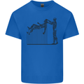 Robot Maintenance AI Futuristic SC-FI Mens Cotton T-Shirt Tee Top Royal Blue