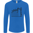 Robot Maintenance AI Futuristic SC-FI Mens Long Sleeve T-Shirt Royal Blue