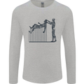 Robot Maintenance AI Futuristic SC-FI Mens Long Sleeve T-Shirt Sports Grey