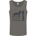Robot Maintenance AI Futuristic SC-FI Mens Vest Tank Top Charcoal