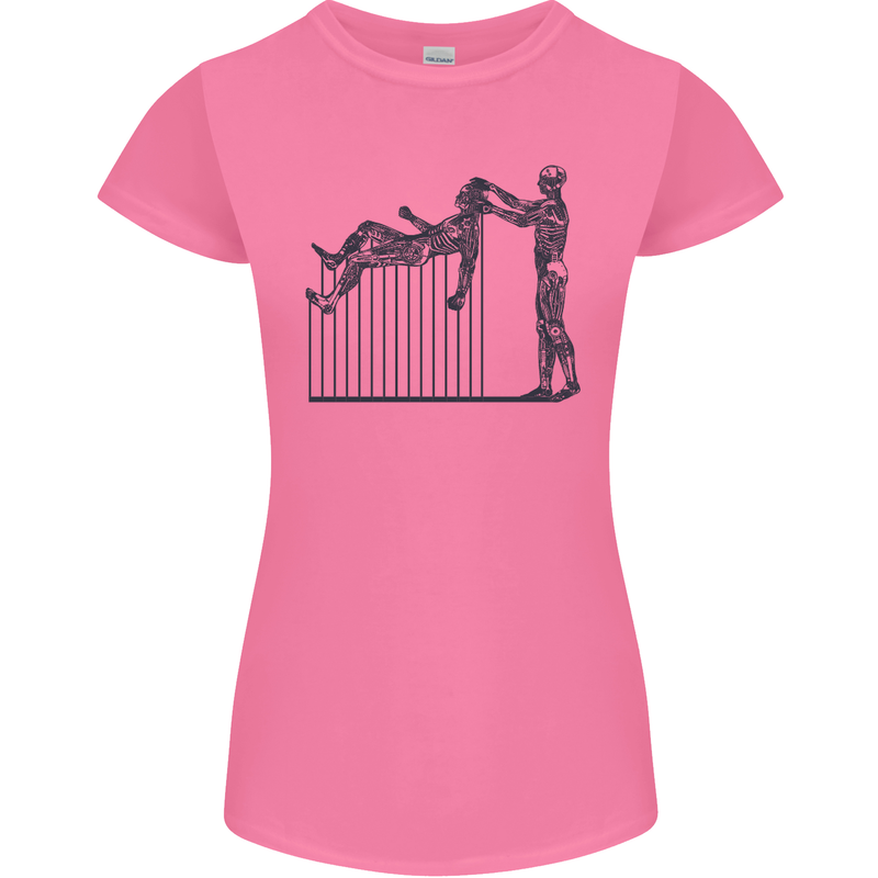 Robot Maintenance AI Futuristic SC-FI Womens Petite Cut T-Shirt Azalea