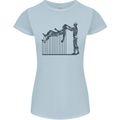 Robot Maintenance AI Futuristic SC-FI Womens Petite Cut T-Shirt Light Blue