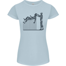 Robot Maintenance AI Futuristic SC-FI Womens Petite Cut T-Shirt Light Blue