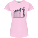 Robot Maintenance AI Futuristic SC-FI Womens Petite Cut T-Shirt Light Pink