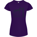 Robot Maintenance AI Futuristic SC-FI Womens Petite Cut T-Shirt Purple