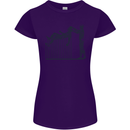 Robot Maintenance AI Futuristic SC-FI Womens Petite Cut T-Shirt Purple