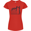 Robot Maintenance AI Futuristic SC-FI Womens Petite Cut T-Shirt Red