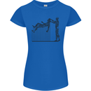 Robot Maintenance AI Futuristic SC-FI Womens Petite Cut T-Shirt Royal Blue