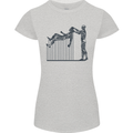 Robot Maintenance AI Futuristic SC-FI Womens Petite Cut T-Shirt Sports Grey