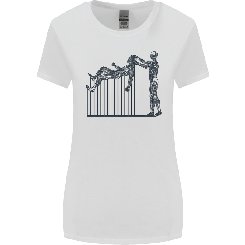 Robot Maintenance AI Futuristic SC-FI Womens Wider Cut T-Shirt White