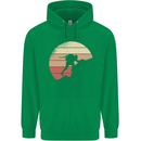 Rock Climber Climbing Mountaineering Childrens Kids Hoodie Irish Green