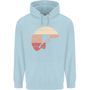 Rock Climber Climbing Mountaineering Childrens Kids Hoodie Light Blue