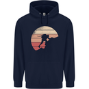 Rock Climber Climbing Mountaineering Childrens Kids Hoodie Navy Blue